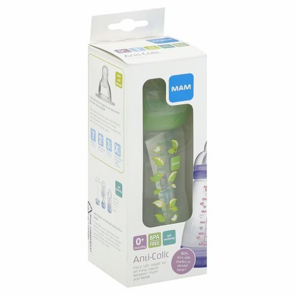 Baby Bottle Anti Colic 9Z, Mam, Mfr#: 327387